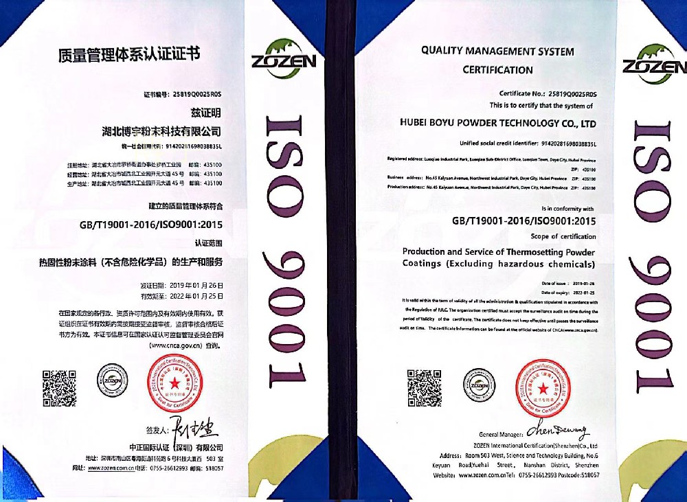 ISO9001質量管理體系認證